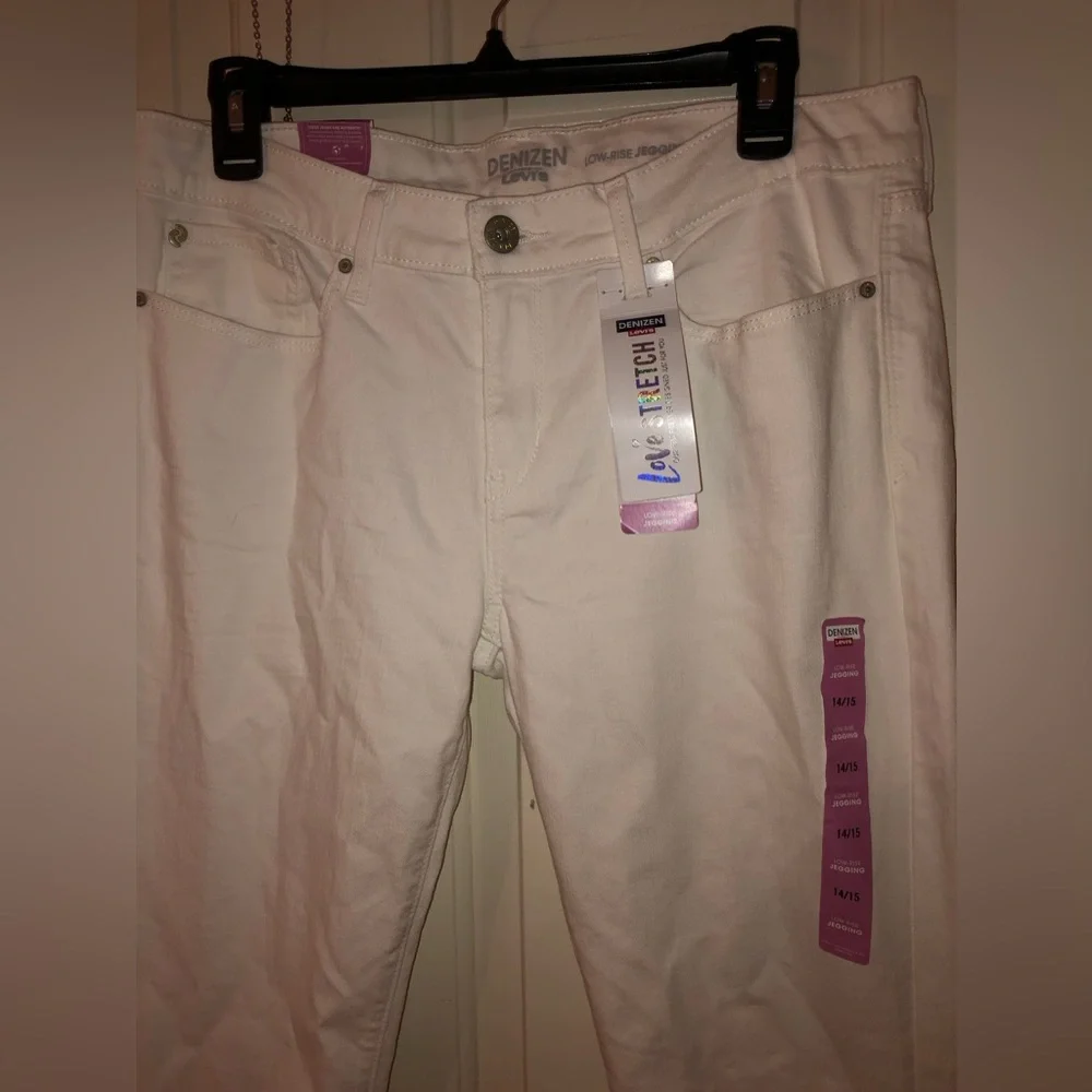 Junior Denim Jeggings by DENIZEN from Levi’s low-rise jeggings  Size 14/15 - Picture 10 of 15